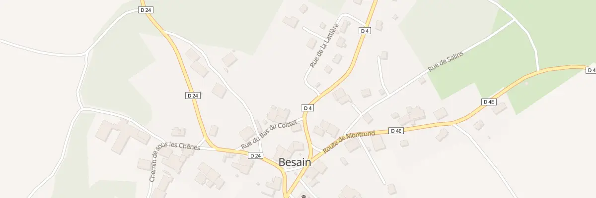 Plan du 2B Rue du Bas du Coittet à Besain