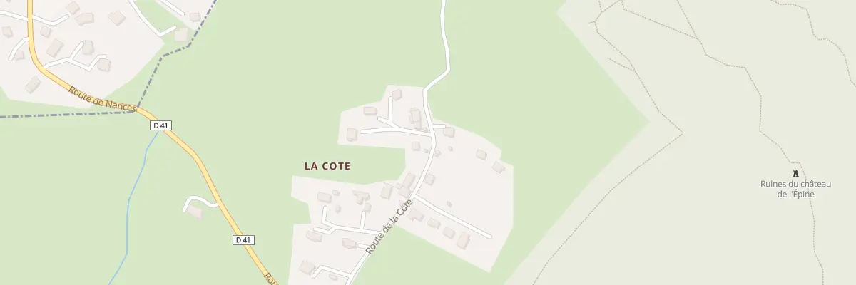Plan du 273 Rte de la Côte à Nances