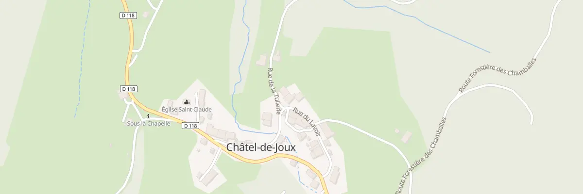 Plan du 8 Rue du Lavoir à Châtel-de-Joux