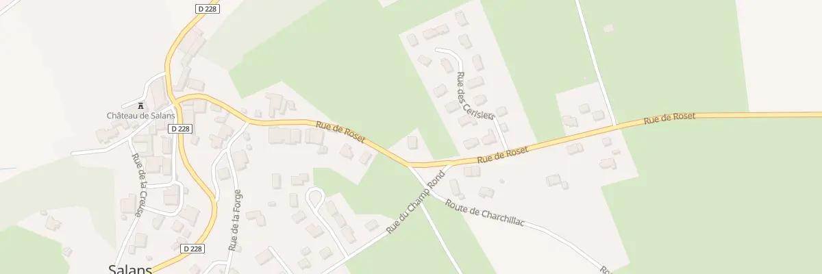 Plan du 7 Rue de Roset à Salans