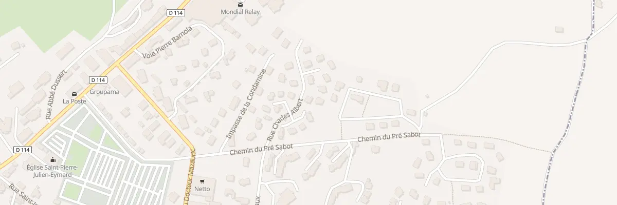 Plan du 16 Rue Charles Albert à La Mure