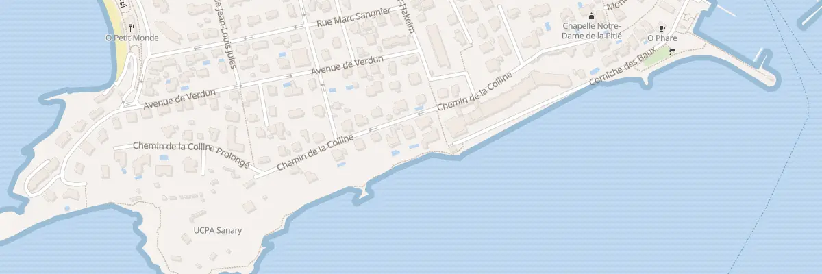 Plan du 257 Che de la Colline à Sanary-sur-Mer