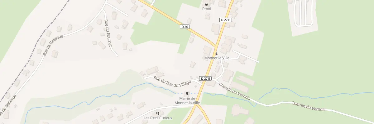 Plan du 2 Rue du Bas du Village à Monnet-la-Ville