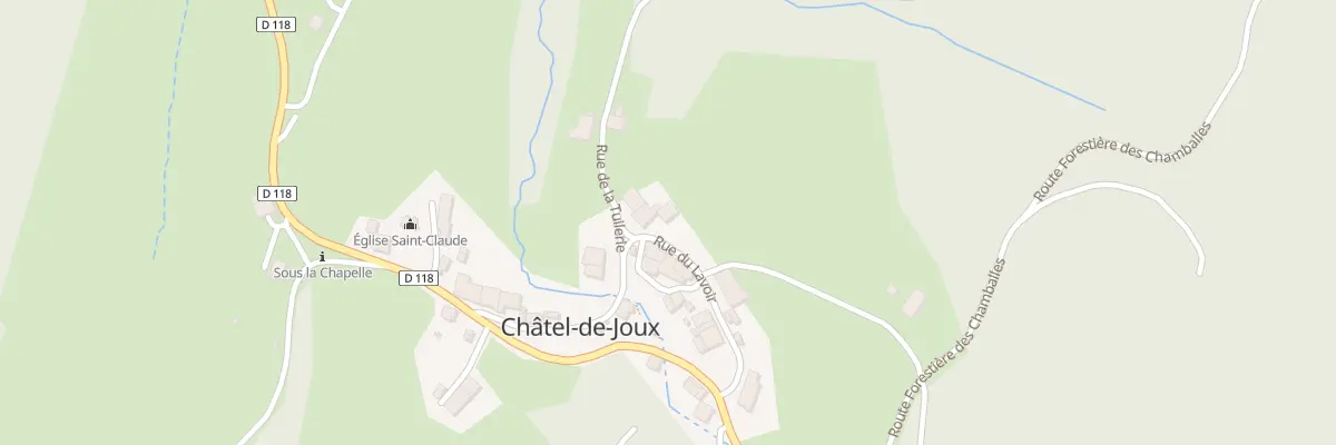 Plan du 10 Rue du Lavoir à Châtel-de-Joux