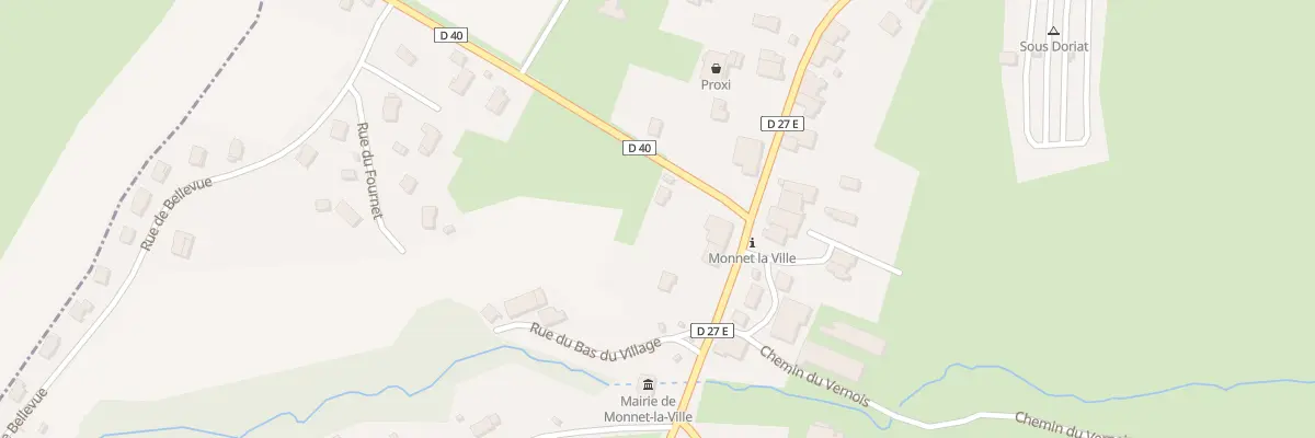 Plan du 1 Rue du Fournet à Monnet-la-Ville