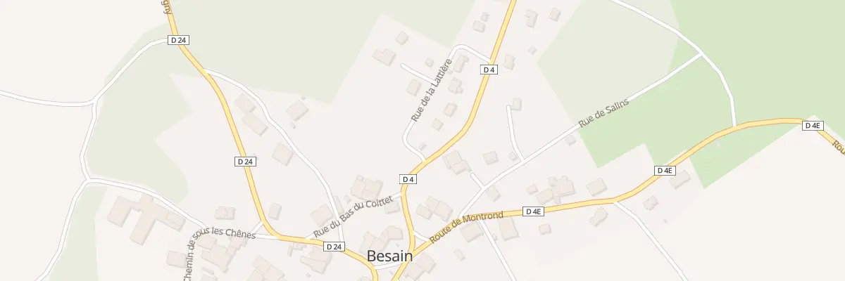 Plan du 1 Rue de la Lattière à Besain
