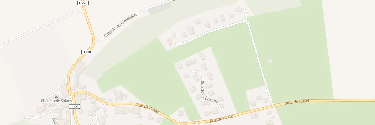 Plan du 16 Rue des Cerisiers à Salans