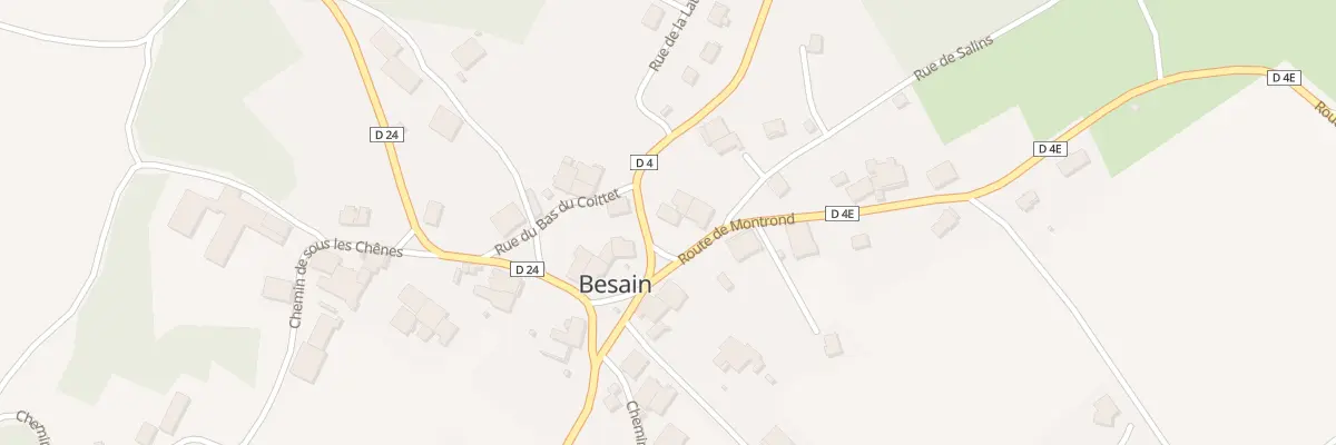 Plan du 1 Rte de Molain à Besain