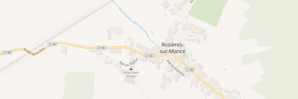 Plan du 8 Rue du Chateau à Rosières-sur-Mance