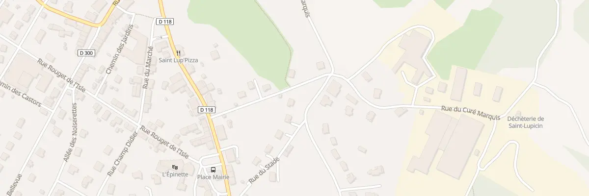 Plan du 2 Rue du Stade à Coteaux du Lizon