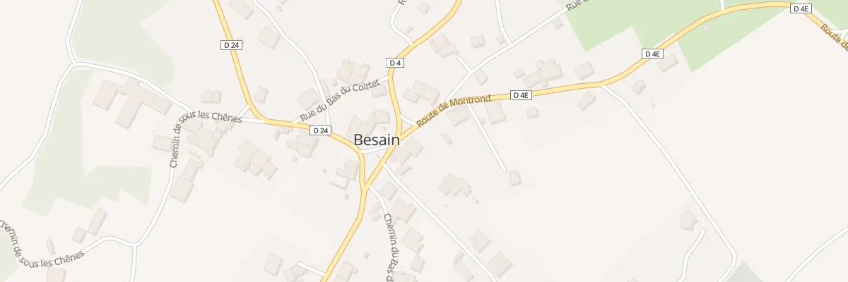 Plan du 1 Rte de Montrond à Besain