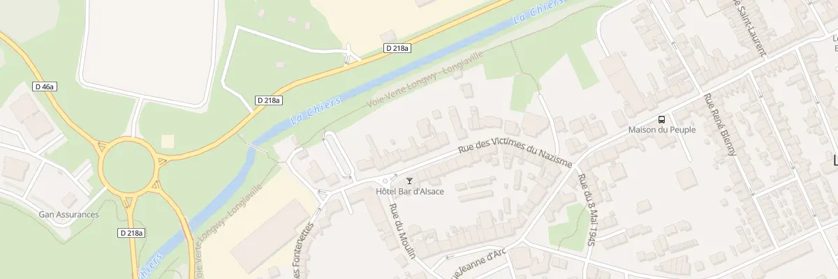 Plan du 18 Rue des Victimes du Nazisme à Longlaville