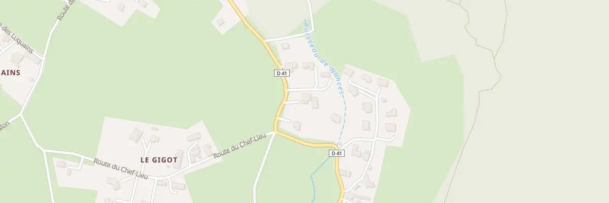 Plan du 52 Rte du Villard à Nances