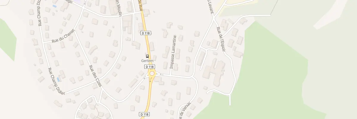 Plan du 4 Imp Lamartine à Coteaux du Lizon