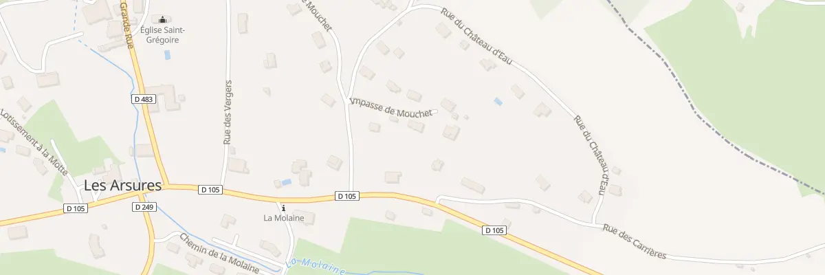 Plan du 2 Imp de Mouchet aux Arsures