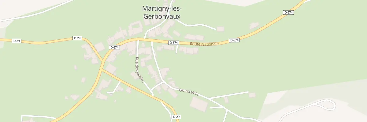 Plan du 275 Rte Nationale à Martigny-les-Gerbonvaux