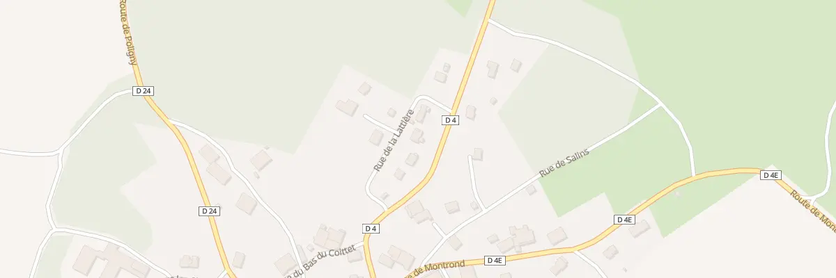 Plan du 4 Rue de la Lattière à Besain