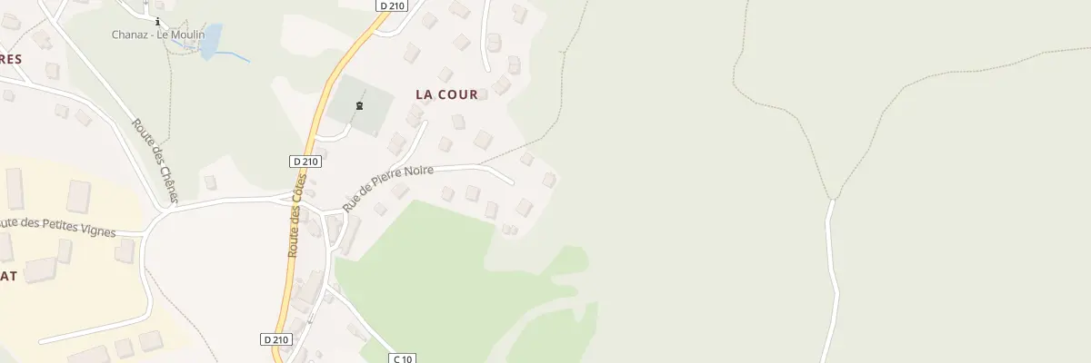 Plan du 190 Rue de pierre noire à Chanaz