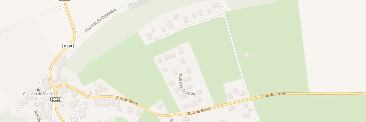 Plan du 10 Rue des Cerisiers à Salans