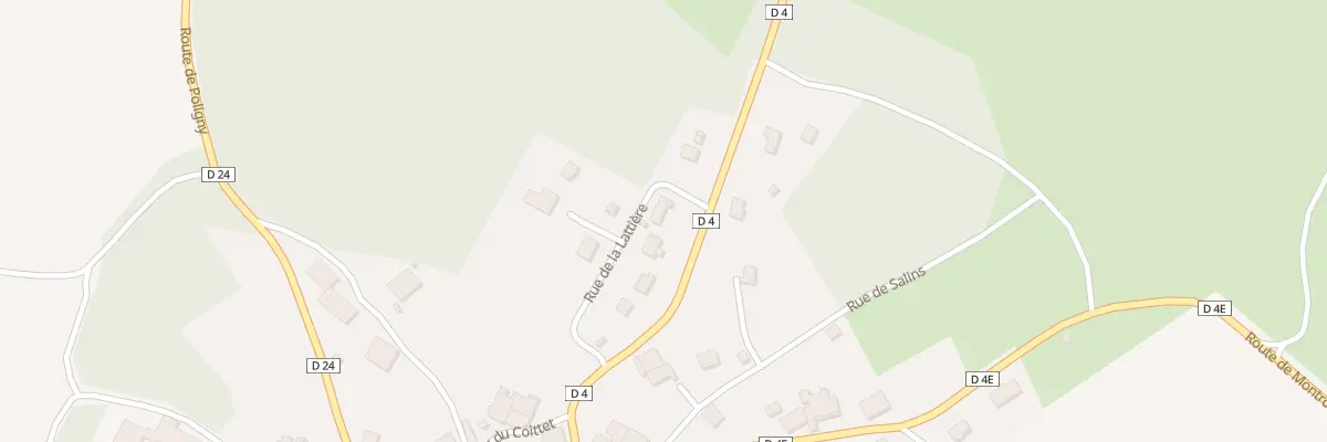 Plan du 5 Rue de la Lattière à Besain