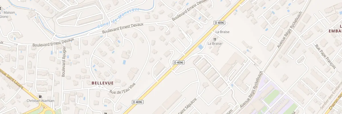 Plan du 9039 Av de Volx à Manosque