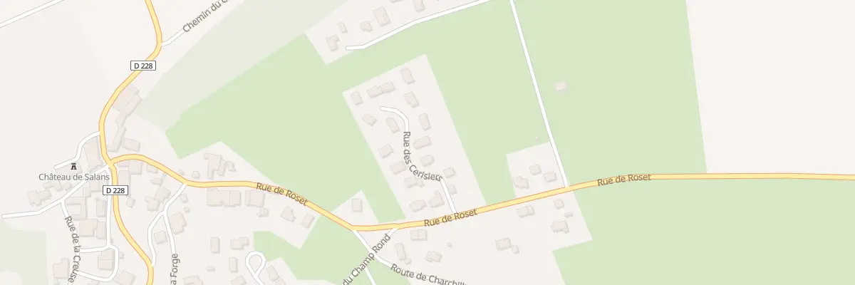 Plan du 6 Rue des Cerisiers à Salans
