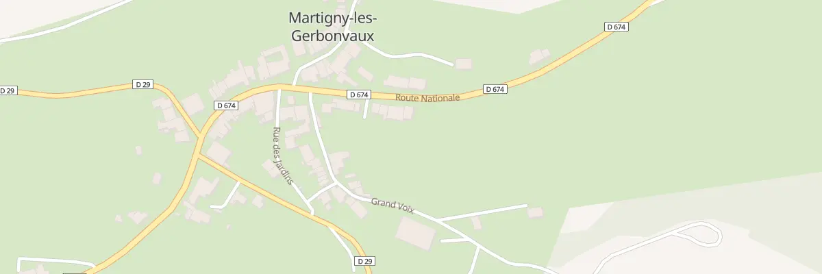 Plan du 249 Rte Nationale à Martigny-les-Gerbonvaux
