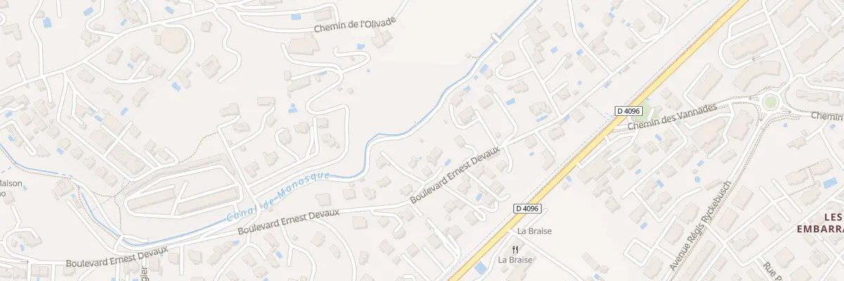 Plan du 9006 Bd Ernest Devaux à Manosque