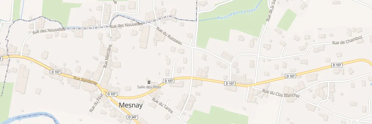Plan du 1 Rue du Ruisseau à Mesnay