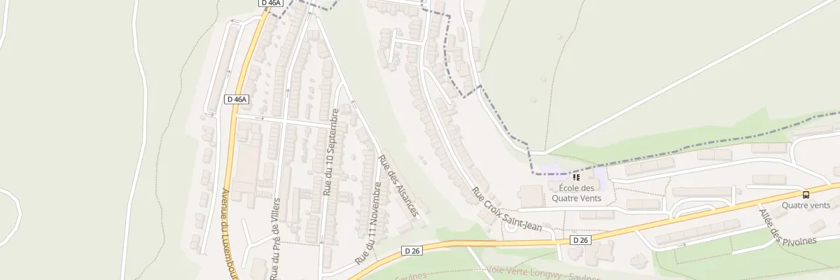 Plan du 49 Rue Croix St Jean à Herserange