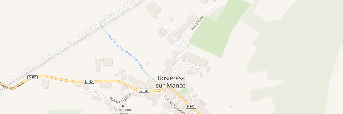 Plan du 23 Rue de la Chaussee à Rosières-sur-Mance