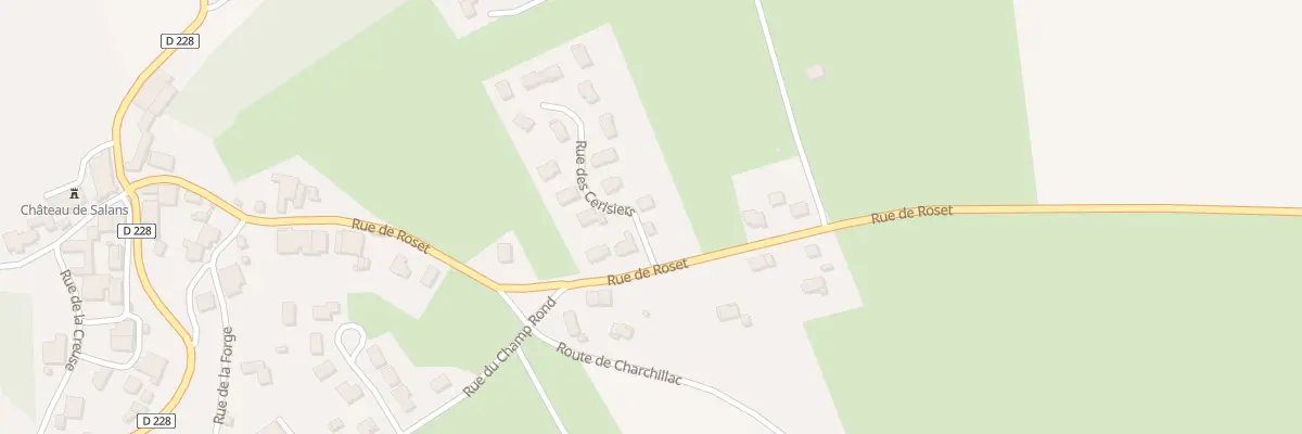 Plan du 2 Rue des Cerisiers à Salans