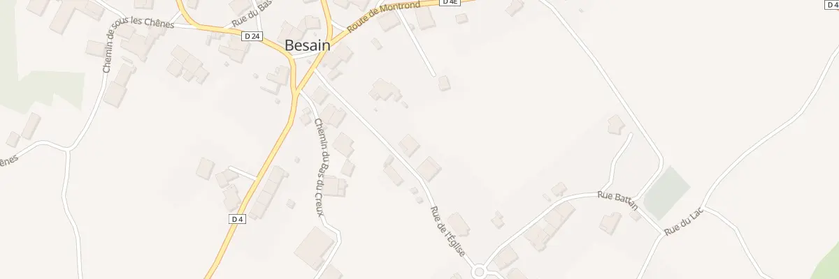 Plan du 4 Rue de l’Eglise à Besain