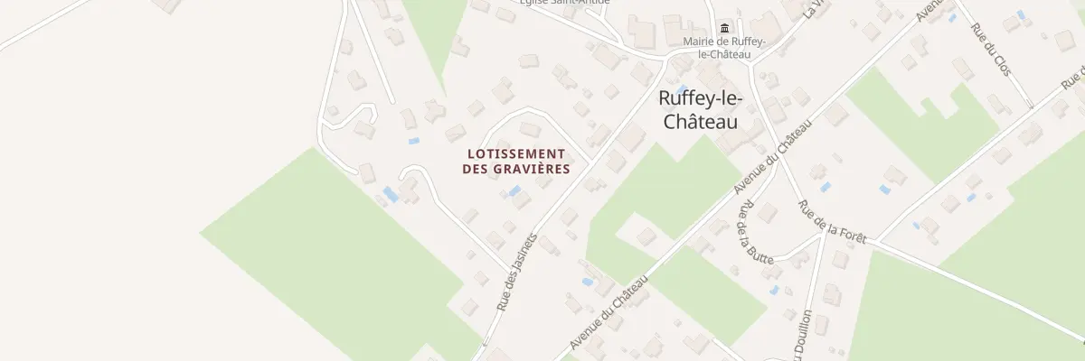 Plan du 25 Rue des Jasinets à Ruffey-le-Château