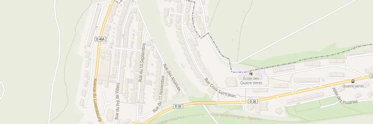 Plan du 45 Rue Croix St Jean à Herserange
