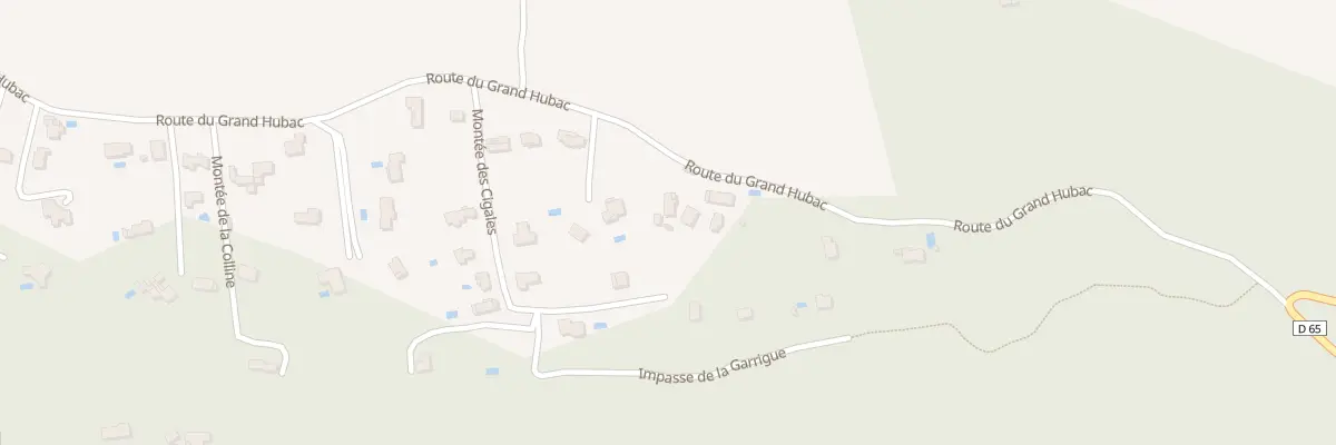 Plan du 523 Rte du Grand Hubac à Artigues