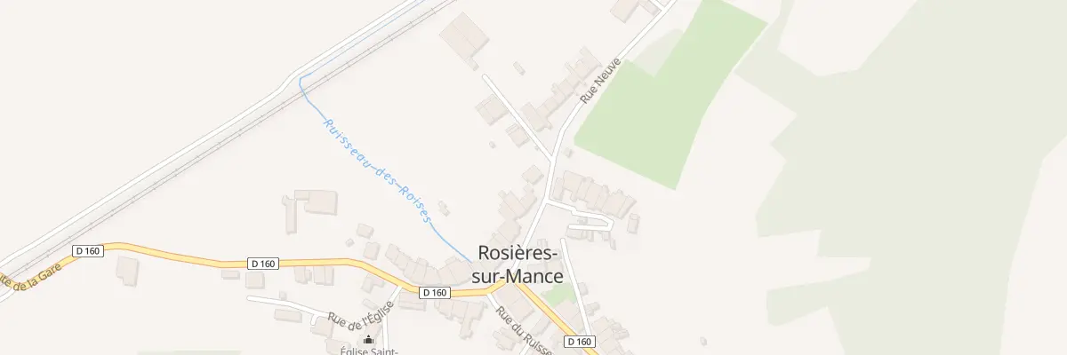 Plan du 25 Rue de la Chaussee à Rosières-sur-Mance