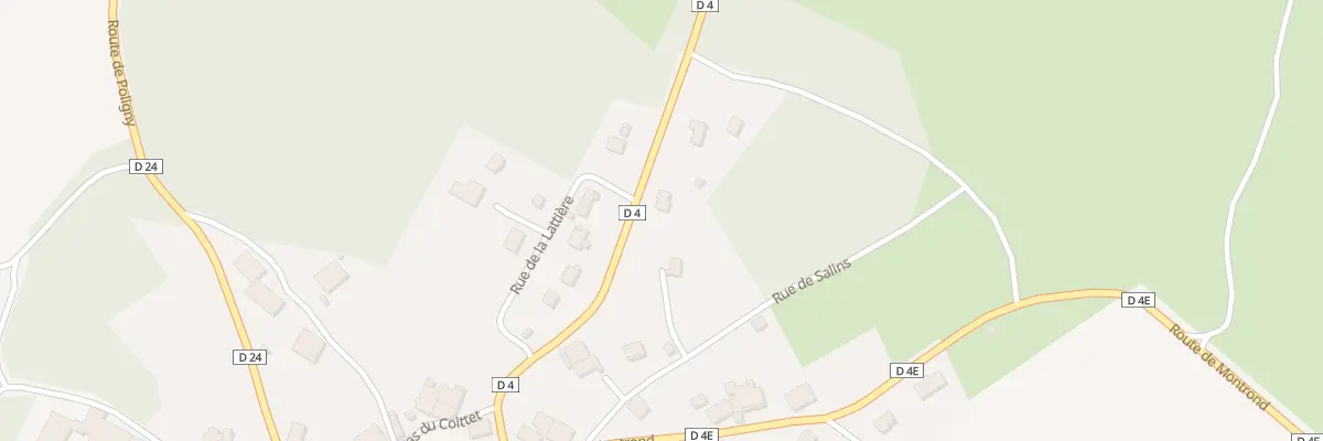 Plan du 4 Rte de Molain à Besain