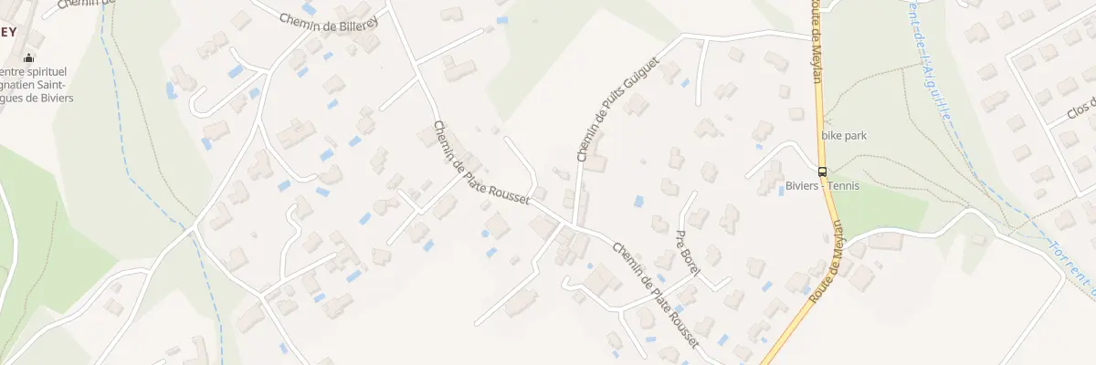 Plan du 260 Che de Plate Rousset à Biviers