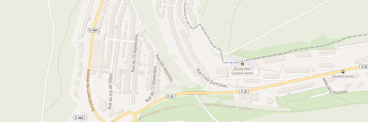 Plan du 37 Rue Croix St Jean à Herserange