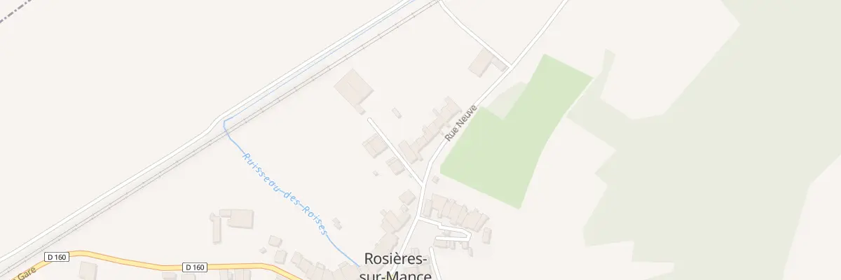 Plan du 33 Rue Neuve à Rosières-sur-Mance
