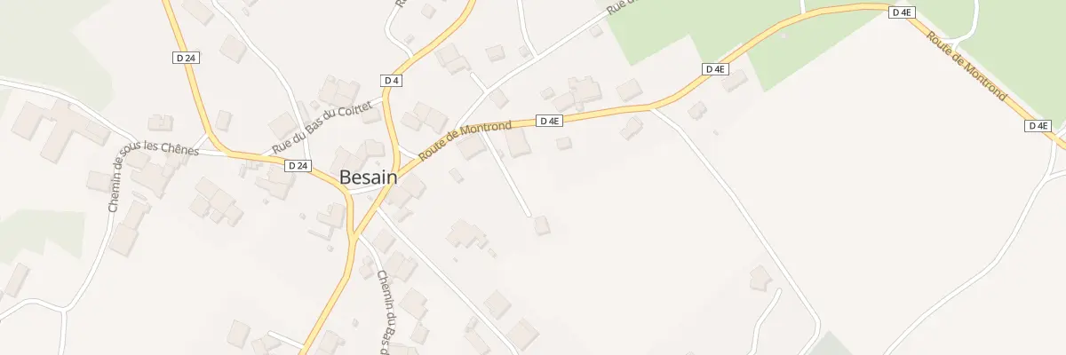 Plan du 4 Rte de Montrond à Besain