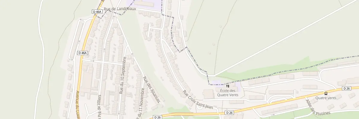 Plan du 44 Rue Croix St Jean à Herserange
