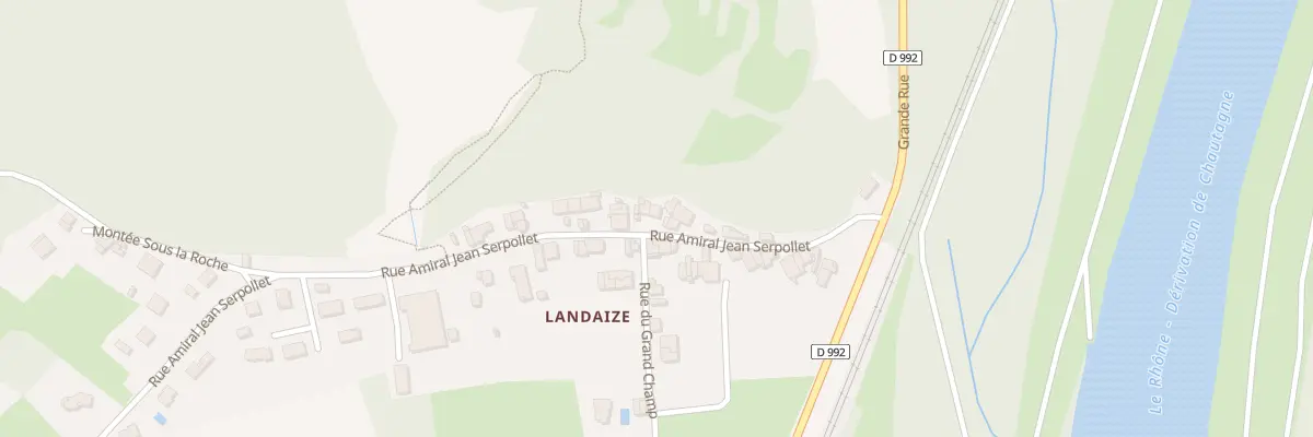 Plan du 957 Rue Amiral Jean Serpollet à Culoz-Béon
