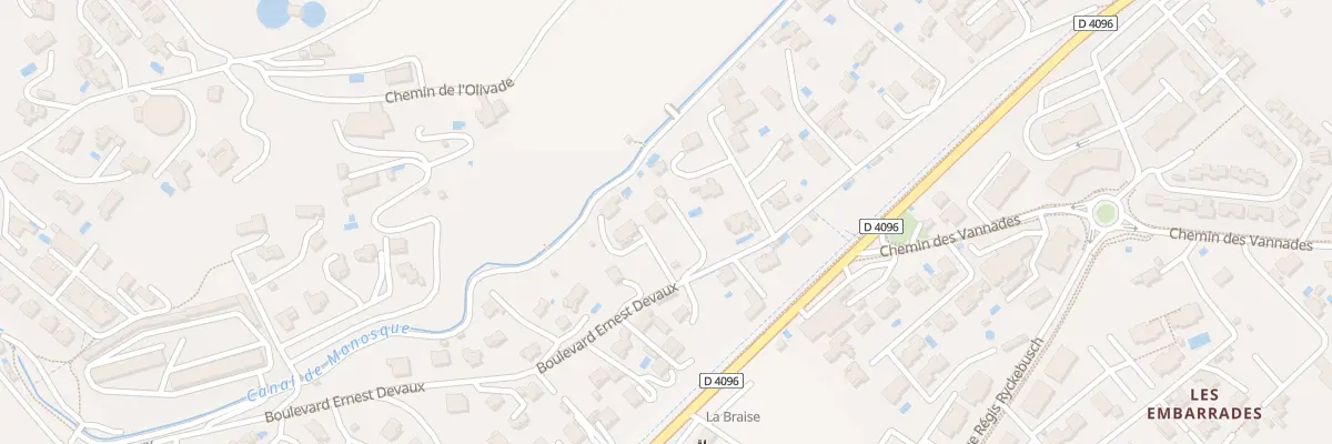 Plan du 841 Bd Ernest Devaux à Manosque