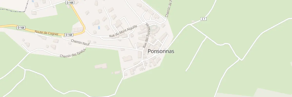 Plan du 101 Rue des Fontaines à Ponsonnas