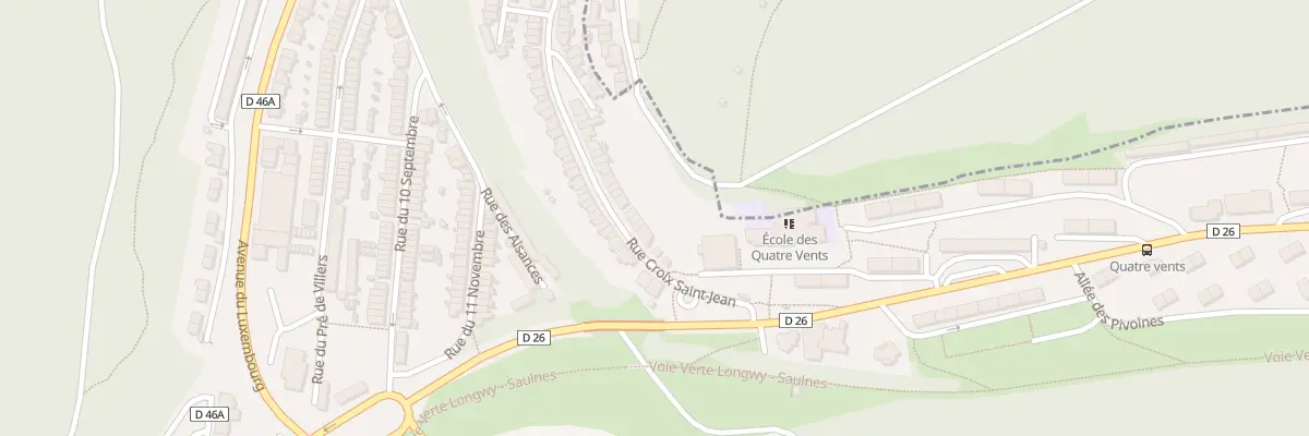 Plan du 22 Rue Croix St Jean à Herserange
