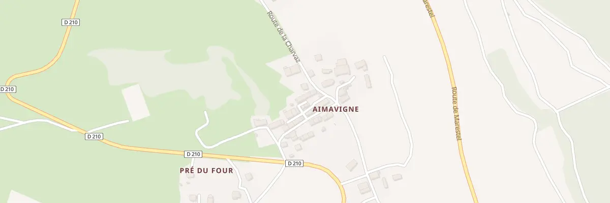 Plan du 5028 Aimavigne à Jongieux
