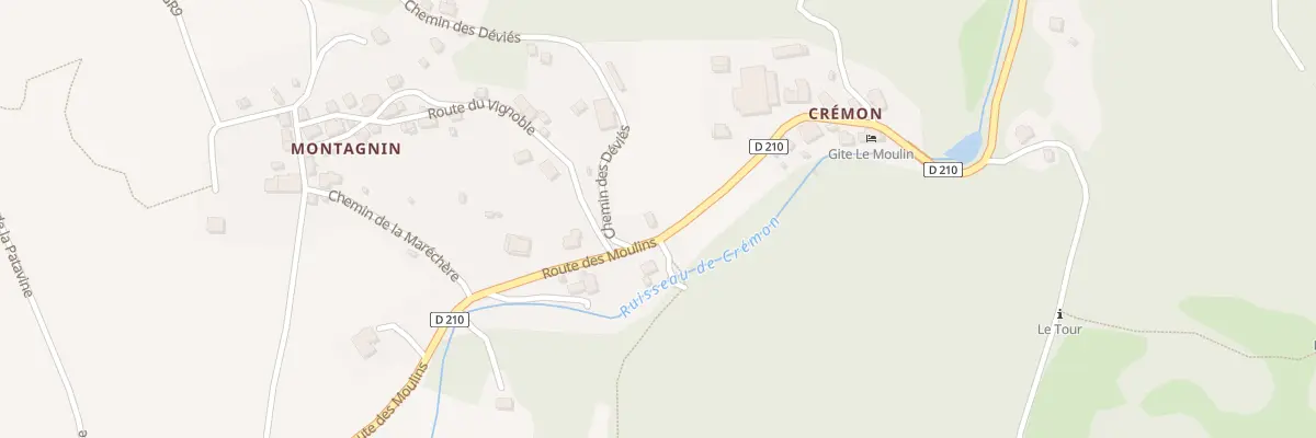 Plan du 5025 Cremon à Lucey