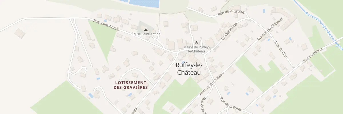 Plan du 5 Rue Saint Antide à Ruffey-le-Château